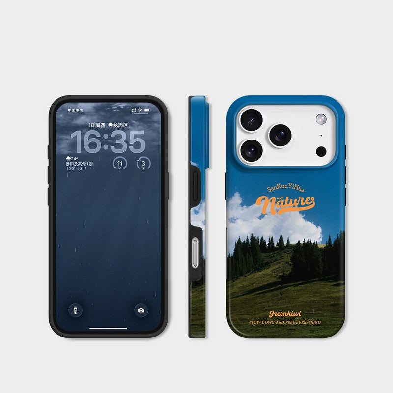 Blue Sky Mountain iPhone Case