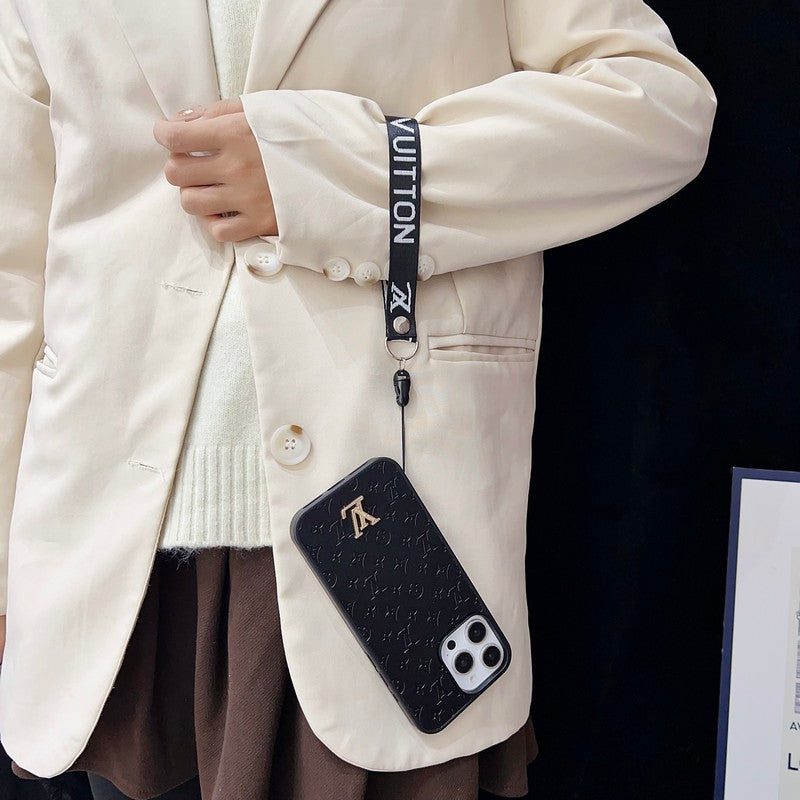 Louis Brown Hand Chain iPhone Case