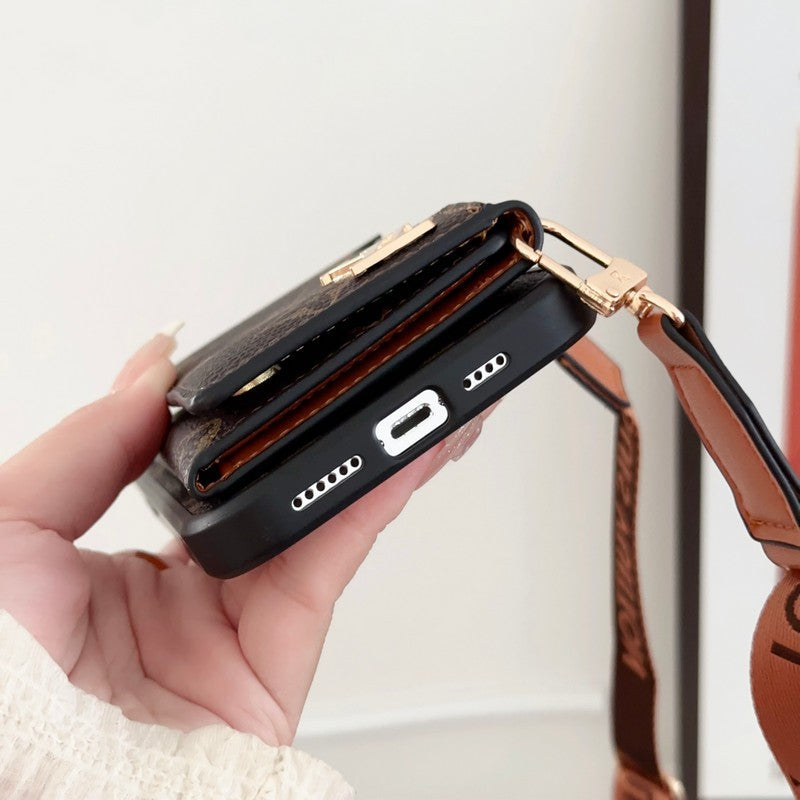 Louis Side Card Bag Crossbody Chain iPhone Case