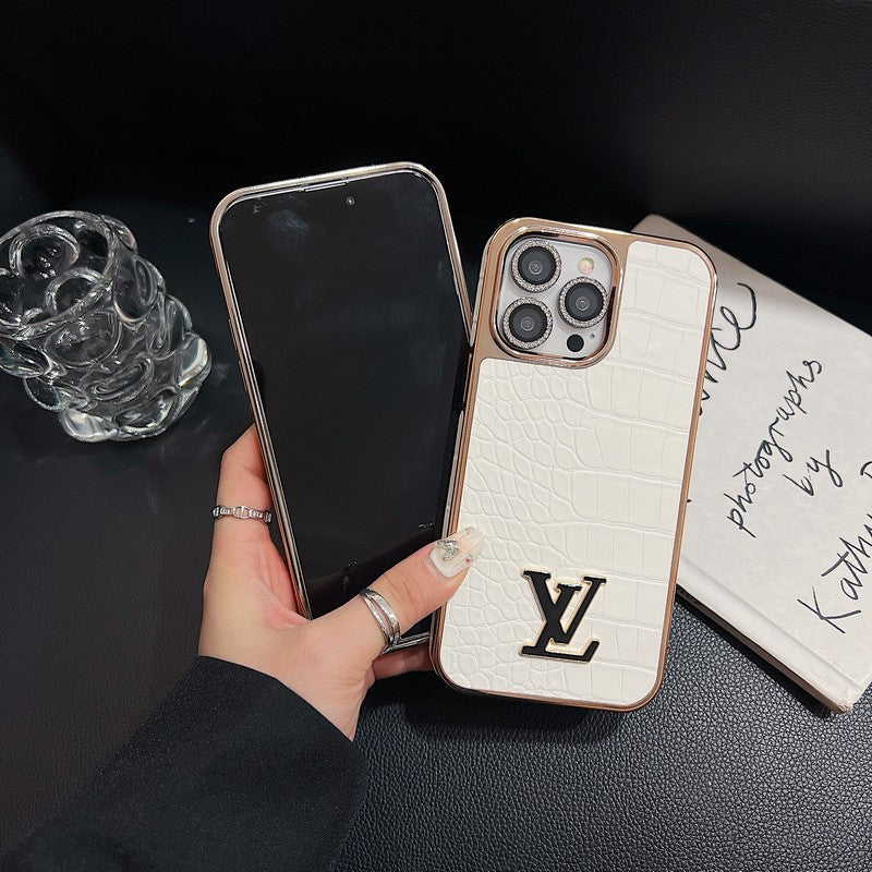 Louis Crocodile Pattern Color iPhone Case