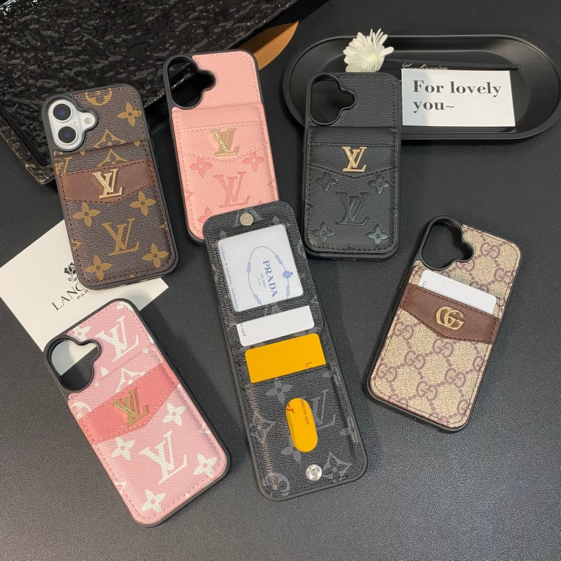 Louis Card Bag Classic Color iPhone Case