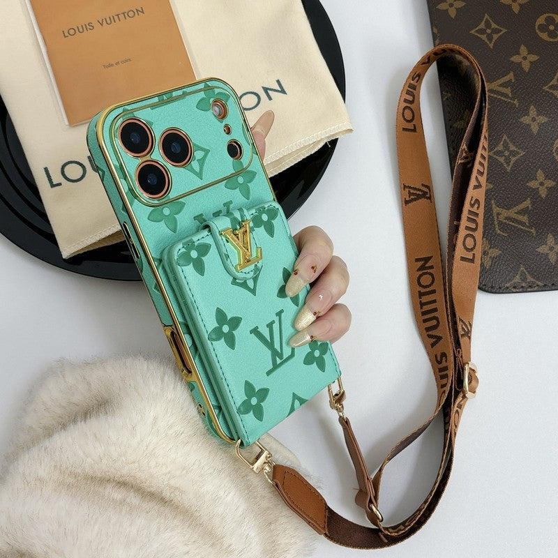 Louis Color Crossbody Card Bag iPhone Case