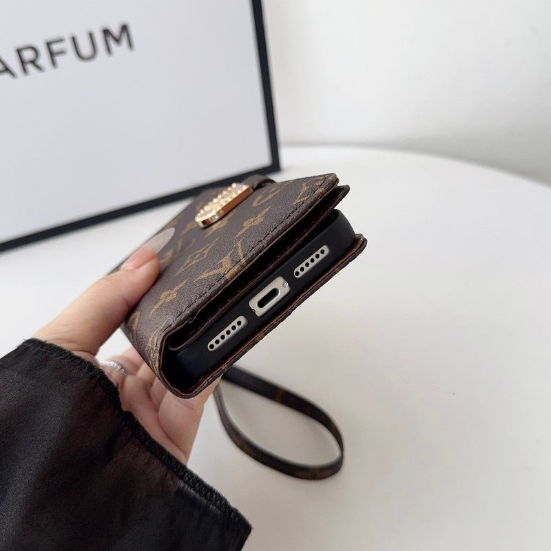 Louis Color Side Bag Leather Chain iPhone Case