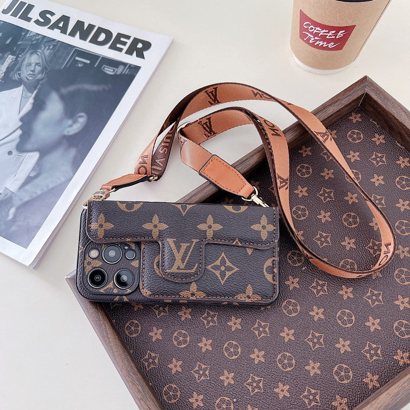 Lou Side Card Holder Crossbody iPhone Case