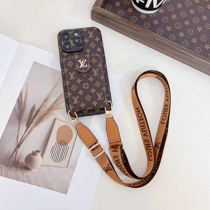 Louis Card Bag Crossbody Color Chain iPhone Case