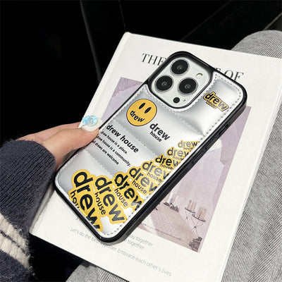 Smiley Down Material iPhone Case