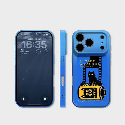 Blue Cat iPhone Case