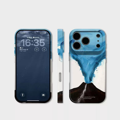 Blue Volcano iPhone Case