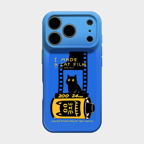 Blue Cat iPhone Case