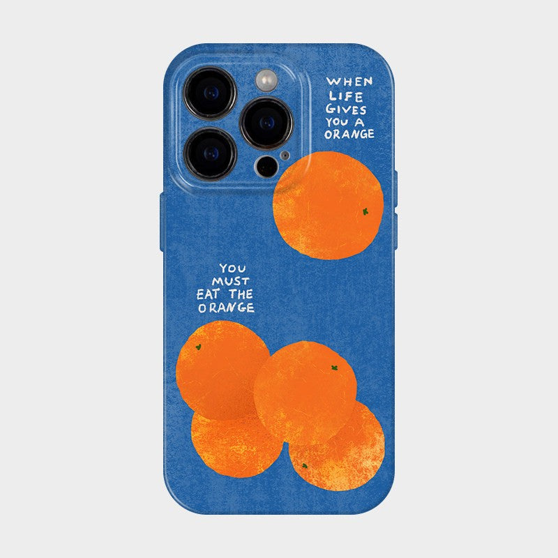 Blue Orange iPhone Case