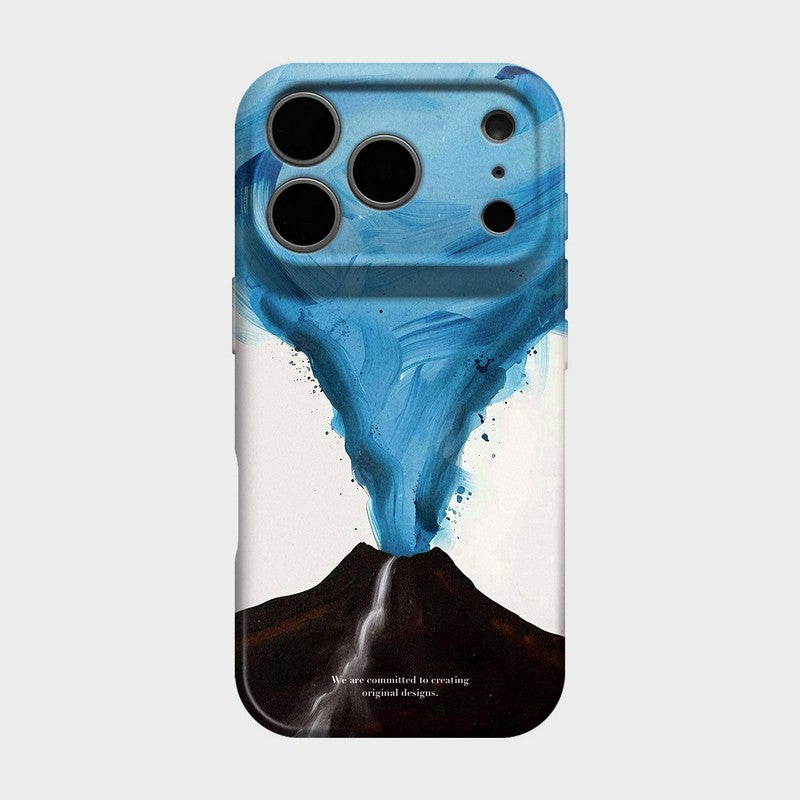 Blue Volcano iPhone Case