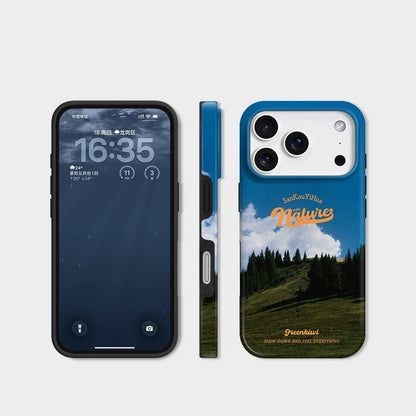 Blue Sky Mountain iPhone Case