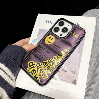 Smiley Down Material iPhone Case