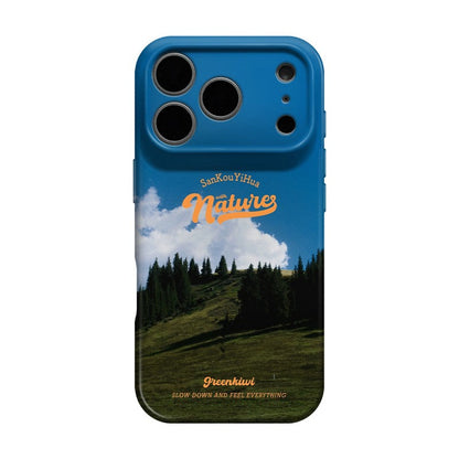 Blue Sky Mountain iPhone Case