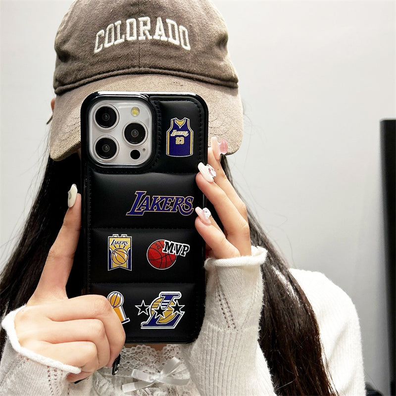 Lakers Down Material iPhone Case