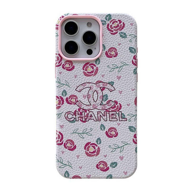 CC Flower Leather iPhone Case