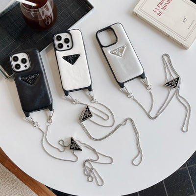 Pra Leather Crossbody iPhone Case