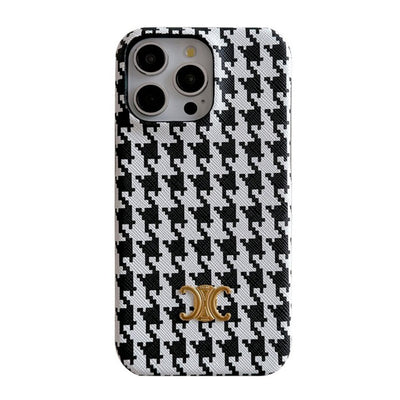 CE Houndstooth iPhone Case