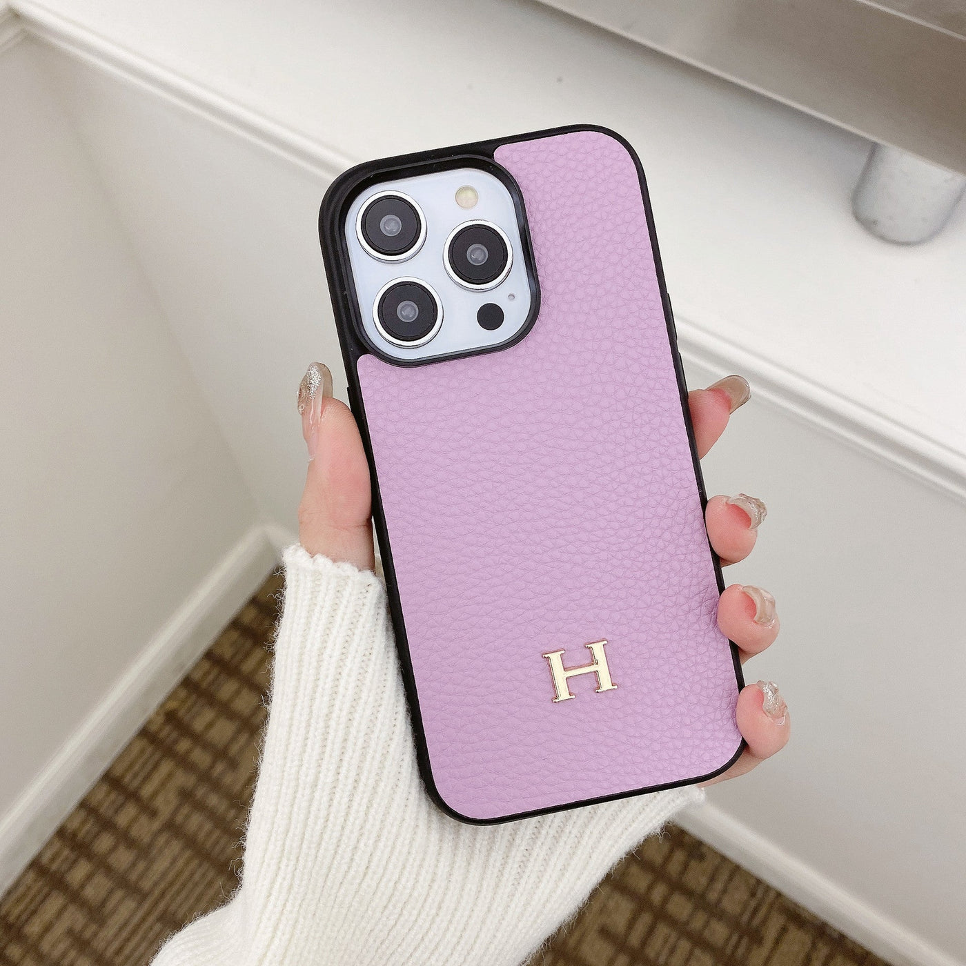 H Leather iPhone Case