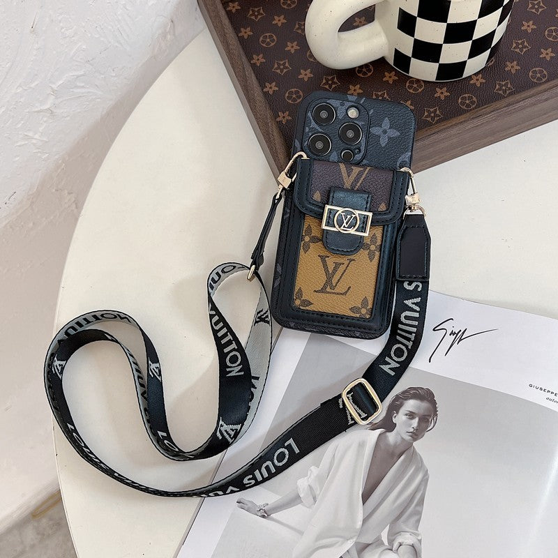 Louis Card Holder Crossbody iPhone Case