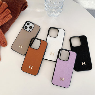 H Leather iPhone Case