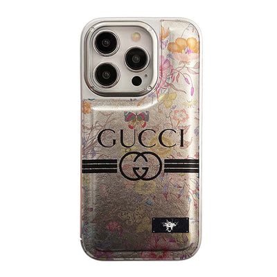 iPhone Case - GUCCI Plating Leather Case