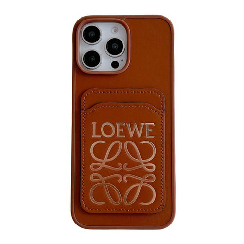 Loe Black & Brown Card Bag iPhone Case
