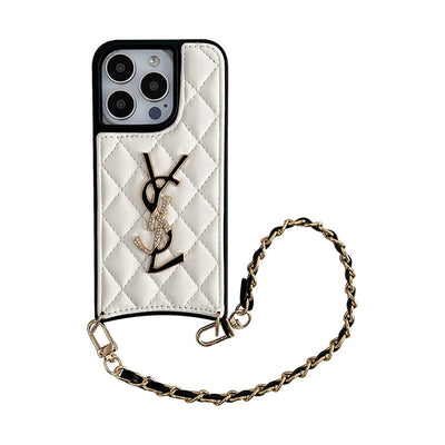 iPhone Case - YSL Leather Chain Case