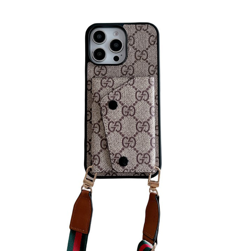 GG Card Holder Crossbody iPhone Case
