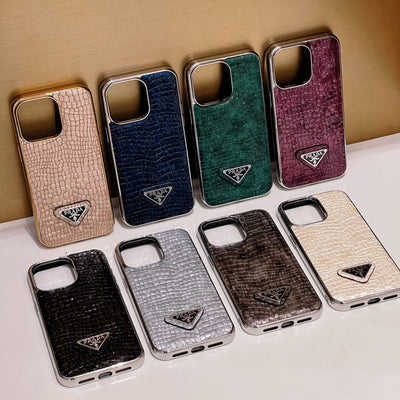 Pra Crocodile Leather Pattern iPhone Case