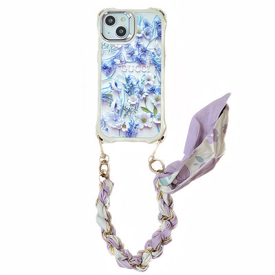 iPhone Case - Dior Blue & Pink Scarves Case