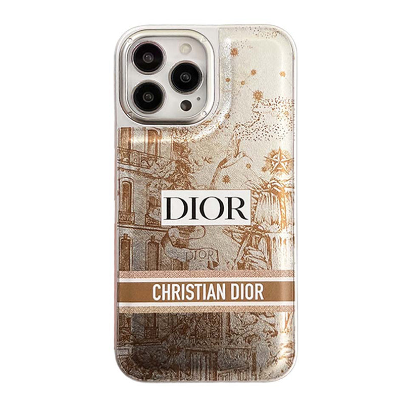 iPhone Case - Dior Plating Leather Case