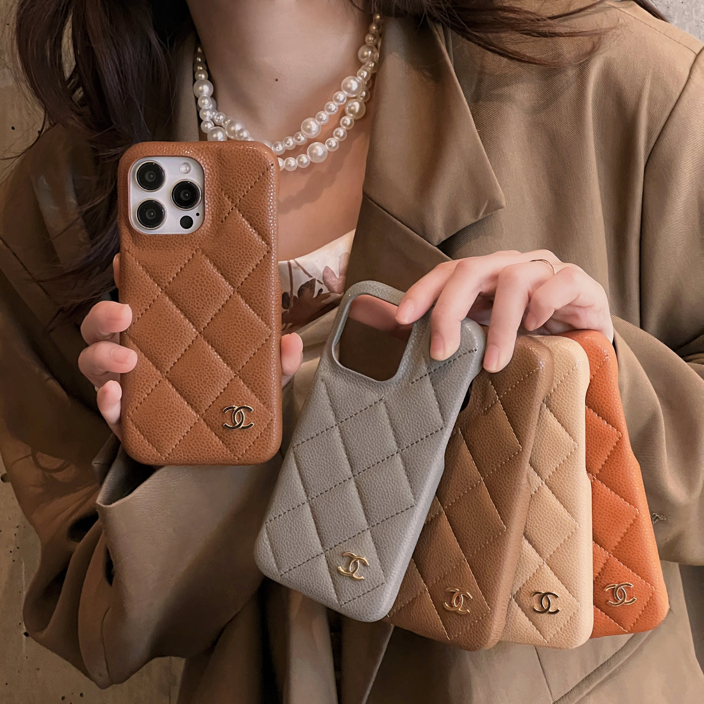 CC Leather iPhone Case