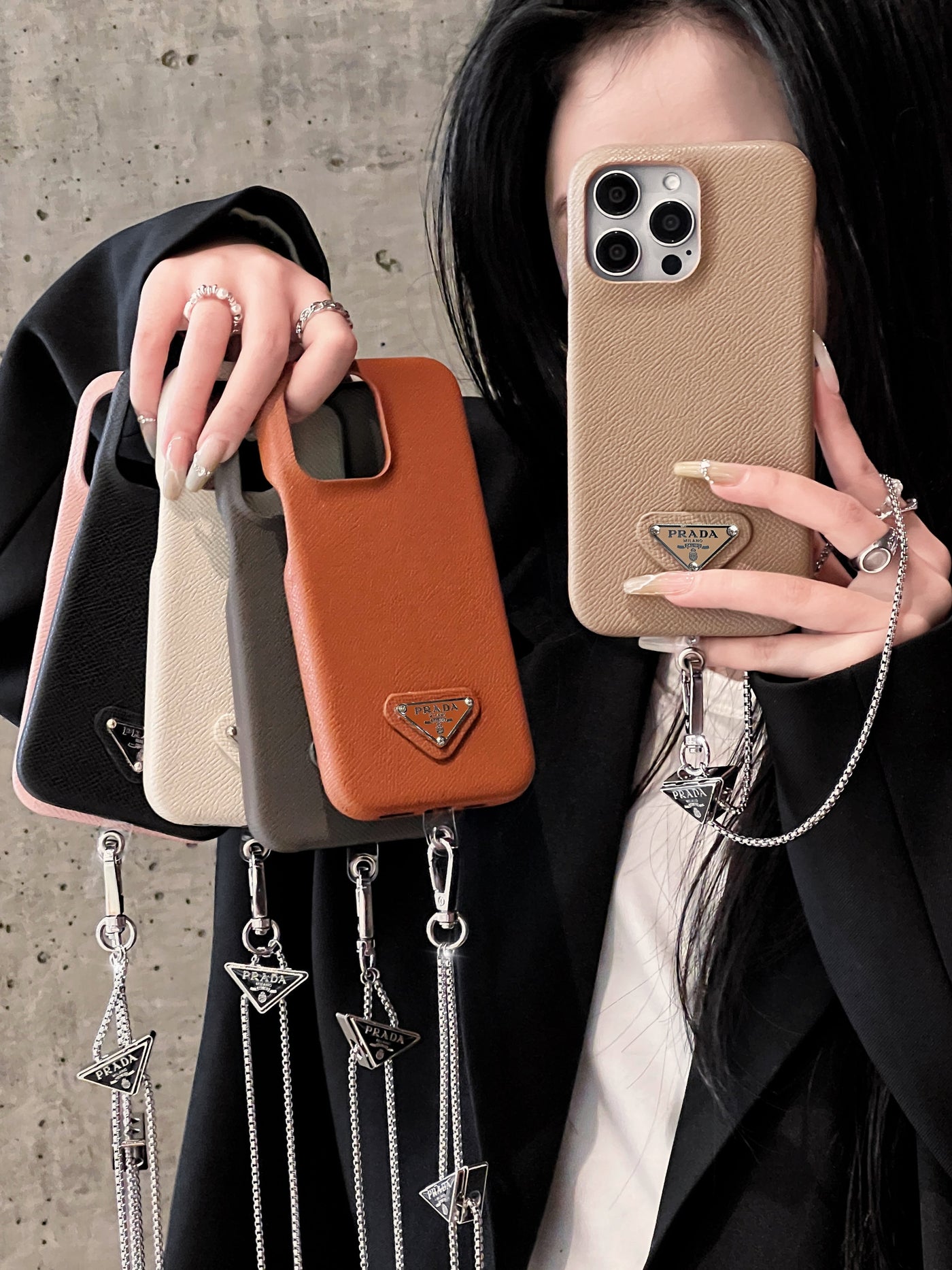 iPhone Case - Prada Leather Crossbody Case