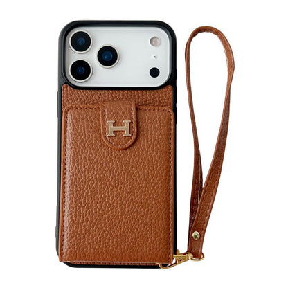 Herm Leather Hand Chain iPhone Case