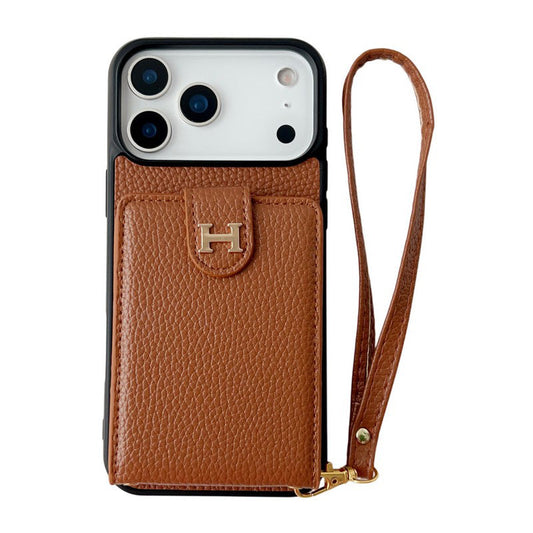 Herm Leather Hand Chain iPhone Case