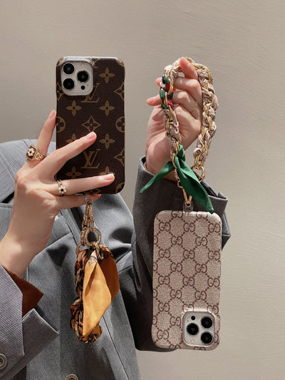 iPhone Case - Louis Vuitton Silk Wristband Case