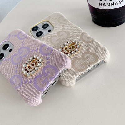 GG Crystals Fabric iPhone Case