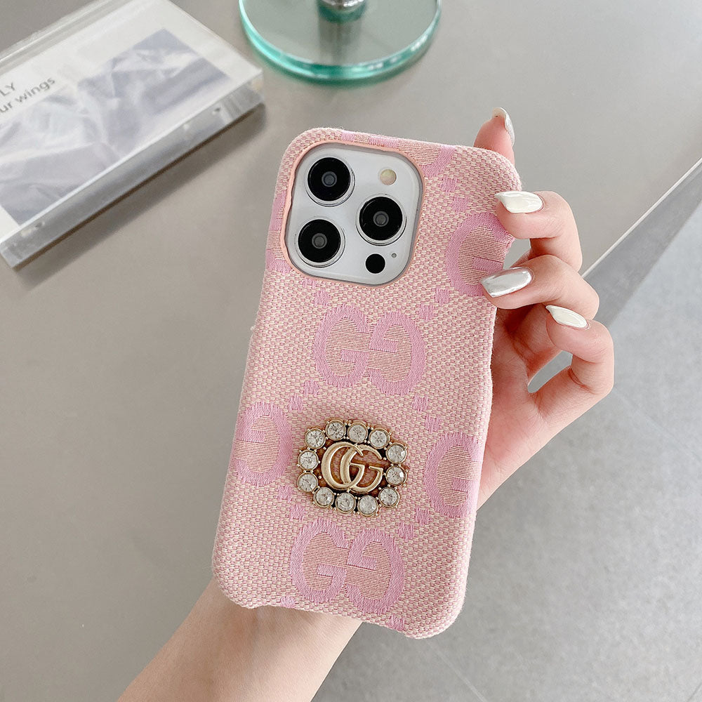 GG Crystals Fabric iPhone Case