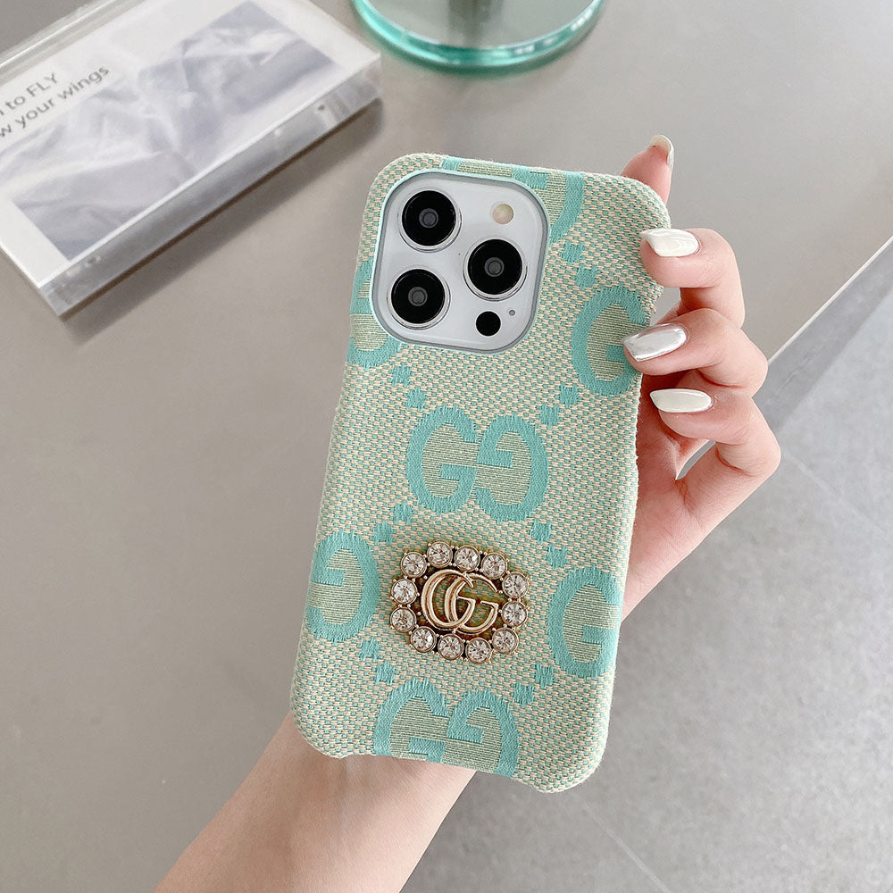 GG Crystals Fabric iPhone Case