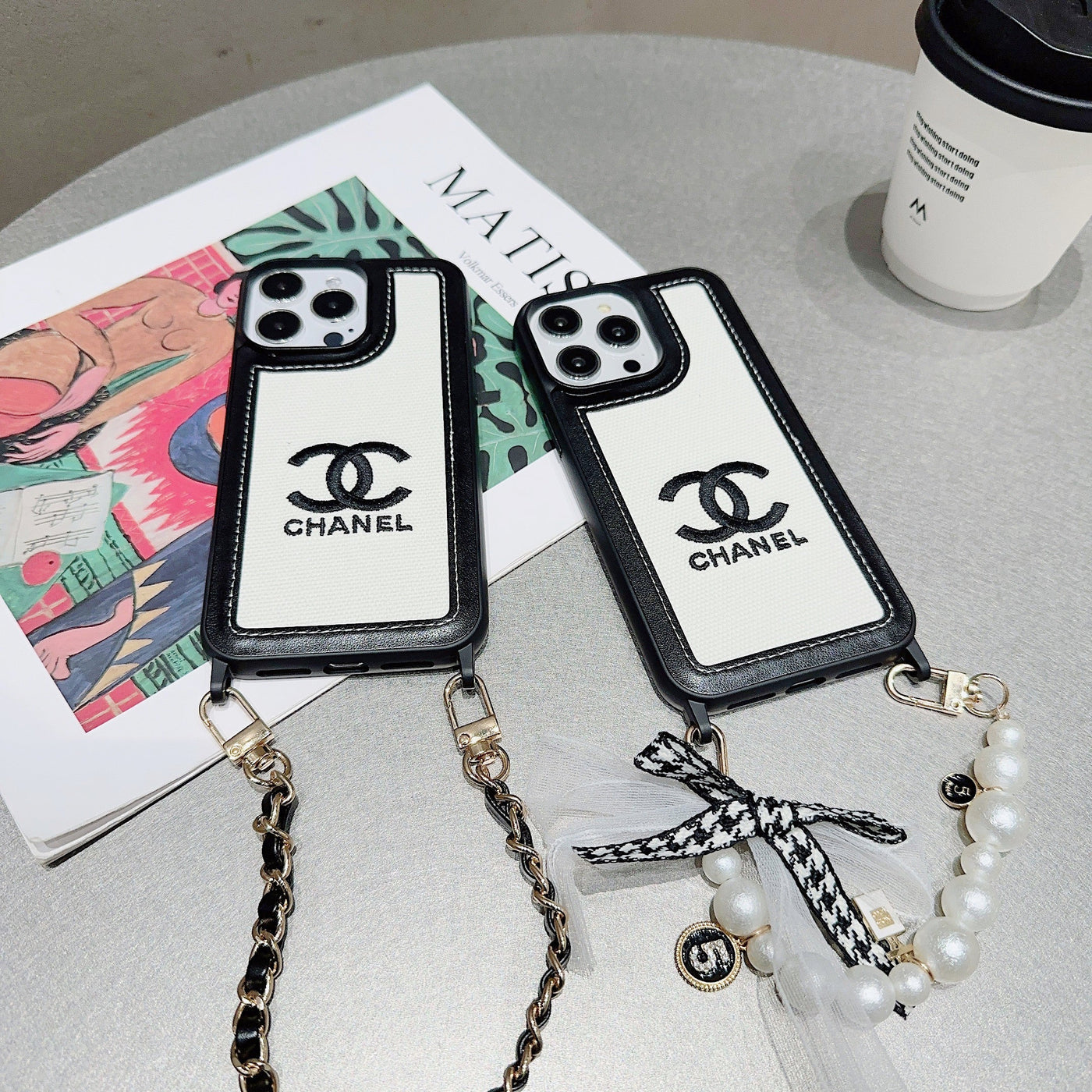 CC Pearl Chain iPhone Case