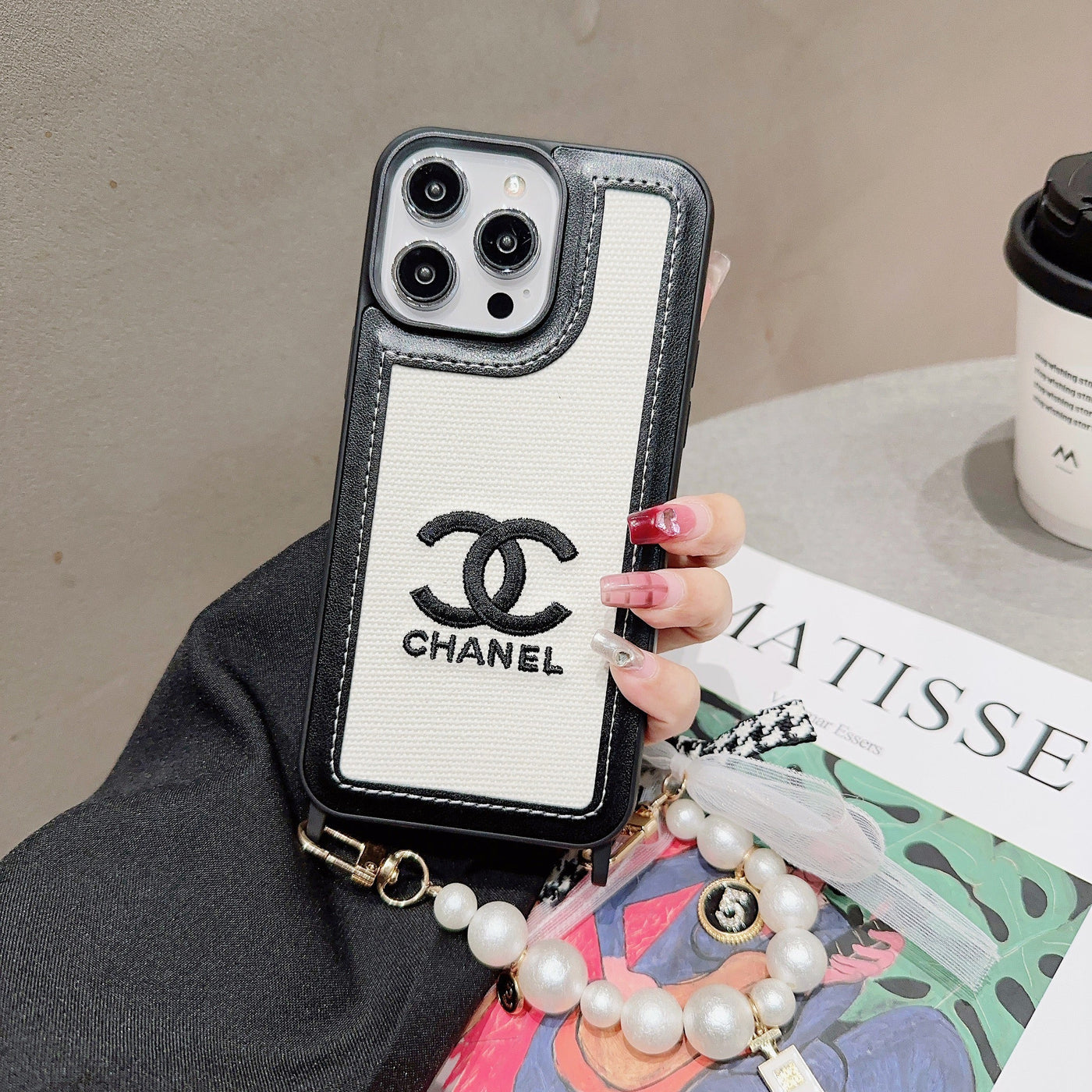 CC Pearl Chain iPhone Case