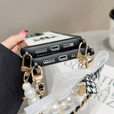 CC Pearl Chain iPhone Case