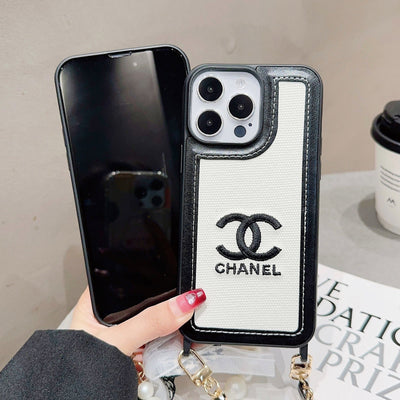 iPhone Case - Chanel Pearl Chain Case