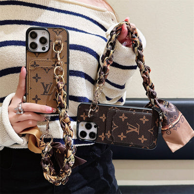 Louis Card Holder Scarves iPhone Case