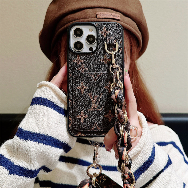 Louis Card Holder Scarves iPhone Case