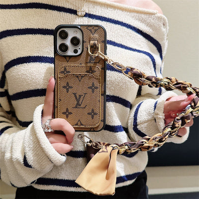 Louis Card Holder Scarves iPhone Case