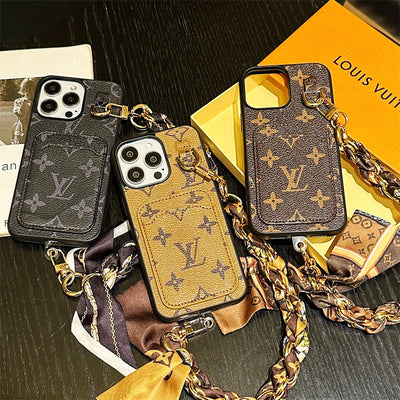 Louis Card Holder Scarves iPhone Case