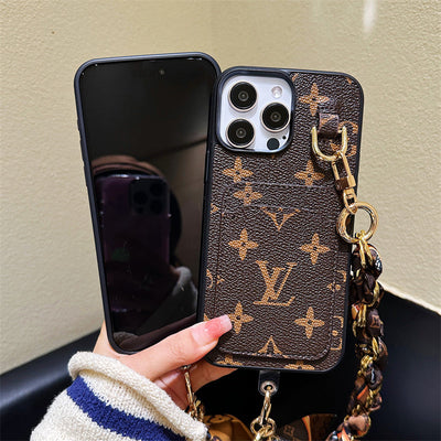 Louis Card Holder Scarves iPhone Case