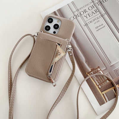 Wallet Color Crossbody iPhone Case